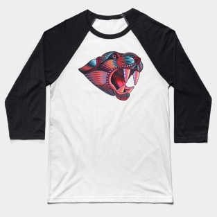 Mexican jaguar hand drawn vector illustration Baseball T-Shirt